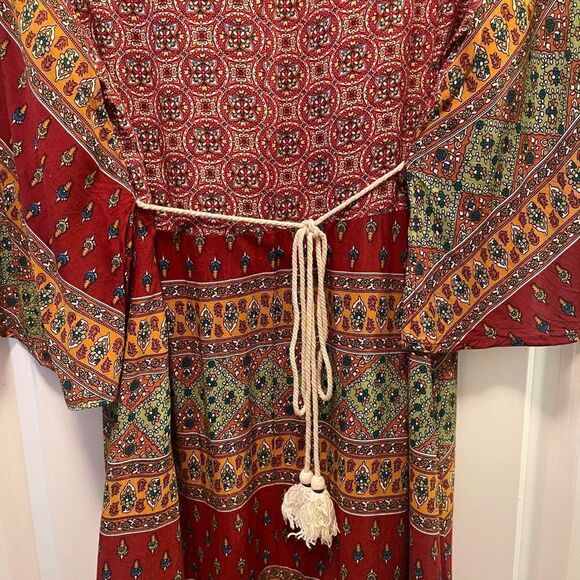 Umgee Maroon pattern dress size Small - Picture 3 of 7